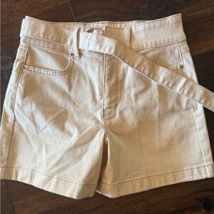 White House Black Market Off White Jean Shorts